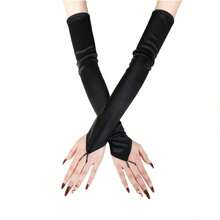 1 pièce Nouveaux gants longs en dentelle élégants, légers et respirants pour la protection solaire, mode, mariage et fête