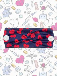 Khăn bandana nữ 1 chiếc, băng đô y tế co giãn mới dành cho nữ, băng đô cài chéo chống siết chặt, khẩu trang có nút cài, in hình hoạt hình trái tim xe cứu thương, băng đô thể thao chống mồ hôi, băng đô y tế co giãn tập thể dục unisex, băng đô thể thao thoáng khí chống trượt, phụ kiện tóc thời trang mùa thu đông, băng đô cài tóc cho trang phục đi nghỉ mát, khăn choàng thanh lịch cho nữ, trang phục mùa hè, lễ hội, tiệc tùng. - Nhiều màu - Xem 21