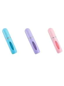 1/3 pièces Bouteille de parfum réutilisable en plastique de 5 ml avec vaporisateur, bouteille de parfum rechargeables, vaporisateur à fine brume portable, atomiseur de parfum rechargeables, flacon de voyage pour parfum, accessoires pour le fitness, le camping, les voyages, les croisières, les fournitures scolaires, parfums pour femmes et hommes