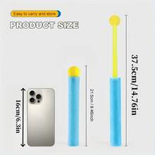 1/4/8PCS 水枪，水枪泡沫喷射玩具枪，新款夏季 EVA 吸盘水枪，带塑料手柄的超级吸水泡沫喷射玩具，夏季户外游泳池、泳池玩具、后院、沙滩打水玩具，夏威夷派对用品 - 适用于游泳池、沙滩、夏日派对、户外水上活动、万圣节/圣诞节/感恩节（颜色随机） - 彩色 - 查看 3