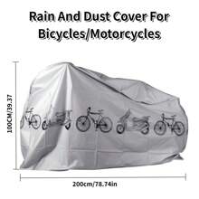 1pc Electric Bike Rain Cover, Electric Bike Outdoor Dust Cover, Mountain Bike Sunblock Clothing, Motorcycle Cover