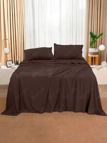 Premium Percal Flex Fitted Sheet - LC - Óxido marrón - Ver 4