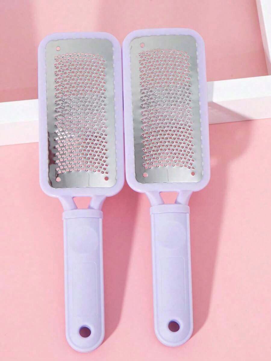 1/2pcs Foot File Kit – Stainless Steel Colossal + Fine Foot Rasp – Salon-Grade Cracked Heel Scrubber Pedicure Tools – Wet & Dry Dead Skin, Corn, Callus Remover For Feet
