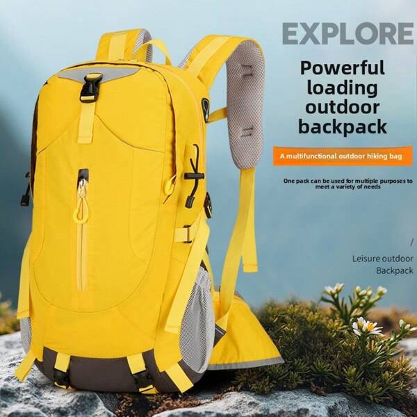 Leichter Wanderrucksack, Outdoor-Sportirucksack, Outdoor Bergsteiger-Rucksack mit großer Kapazität, mit verstellbaren Schultergurten, geeignet für Sport, Camping und Reisen