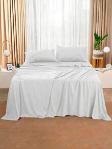 Premium Percal Flex Fitted Sheet - LC - White - View 4