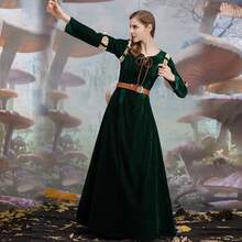 Brave Legend Cosplay Costume Melinda Princess Dress Cosplay Costume Halloween Cosplay Dress Queen Costume - Green - View 4