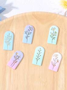 叶形聚合物粘土印章套装，印章形状设计粘土切割器，用于 DIY 珠宝工艺和耳环制作，聚合物粘土印章工具套件，无需电源