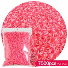 1500pcs/7500pcs Package Colorful Rubber Bands Set, High Elasticity Multi-Color Assorted, DIY Jewelry Making Kit, Suitable For Necklace, Bracelet, Jewelry Decor, Beginner Rubber Band Enthusiasts Large Capacity Bands, Creative Daily Craft Gift - Rubber Band - View 24