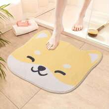 1 pièce Super mignon tapis de bain antidérapant motif chat dessin animé Huanhuan - antidérapant, absorbant, facile d'entretien, tapis de décoration pour la maison 50x60cm, parfait pour la décoration quotidienne, parfait pour Noël