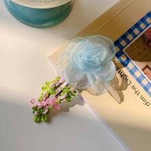 2 pezzi/1 paio di eleganti fermagli per capelli con fiori in pizzo, affascinanti fermagli per ciuffi laterali, bellissimi accessori per capelli per ragazze e donne, adatti per appuntamenti, regali di San Valentino, decorazioni di moda, accessori multifunzionali per uso quotidiano, delicati e diversi fermagli a forma di petali di ciliegio, adatti per essere indossati con centinaia di acconciature, adatti per l'uso quotidiano tutto l'anno, accessori estivi, viaggi, fermagli a pinza, fermagli per capelli, morsetti per capelli