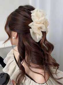 1pc Sparkly Full Star Shiny Fluffy Hair Claw Clip, Suitable For Women's Daily Wear, Matching With Outfits For Photo Taking