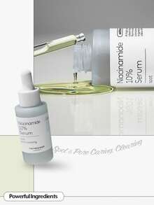 The Face Shop 10%烟酰胺亮肤精华液，纯烟酰胺及亮肤复合物，水润凝胶质地，快速吸收，均匀肤色，收缩毛孔，夜间修护，妆前打底，适合油性及敏感性肌肤，节日礼物，母亲节礼物，30毫升/1.01液盎司 - 01 - 查看 2