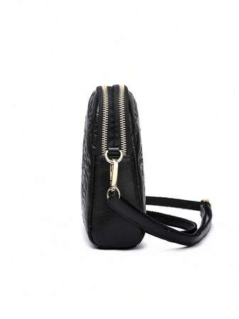 Präglad mini-axelväska för kvinnor, axelväska, axelväska för shopping, plånbok, handväska, unga damer, högskolestudenter, nybörjare, kontorskvinnor. Lämplig för kontor, universitet, arbete, affärer, pendling, utomhusaktiviteter, resor och picknick