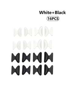 8pcs Butterfly-Shaped Silicone Nose Pads, Anti-Slip Nose Pad Risers To Prevent Marks And Slippage For Eyeglasses