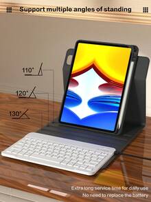 适用于 iPad 的旋转保护键盘套,兼容 iPad 第十代,采用 PU 皮革材质,适用于 iPad 10.2 英寸、9/8/7 英寸、Air 3/10.5 英寸、Pro 11 英寸(2018/2020/2021/2022 年款),配备亚克力背板和 Apple Pencil 插槽,适用于 iPad (A16) 11 英寸第十一代(2025 年款),支持 3 档角度调节,兼容 iPad Air 4/5/11 英寸 (M2) 2024 年款/(M3) 2025 年款,内置 150mAh 电池 - 黑色 - 黑色 - 查看 5