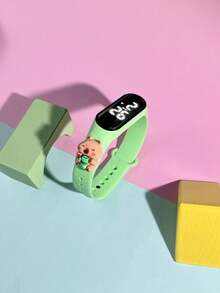 6pcs Kids Digital LED Touch Screen Watch, M3 Cute Capybara Pattern, DIY, Suitable For Primary & Secondary Students, Fashion & Casual, Versatile For Outdoor Sports, Convenient To Wear, Ideal Gift For Children's Day, Friends, Back To School, Children's Electronic Watch Set - Multicolor - View 7