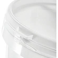 Plastic Ice Cream Tub With Lid, Small Bucket With Handle,  Freezer Food Storage Containers, White - 1 - View 4