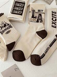 5 Pairs Solid Color Versatile Socks, Breathable, Comfortable, Absorbent Short Socks Suitable For Daily Wear, Sports, Office, Casual Style, All Seasons Valentines