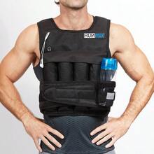 RUNmax 20LBS 150LBS Adjustable Weighted Vest Wtih Shoulder Pads Option For Men And Women SH PO - Black - View 3