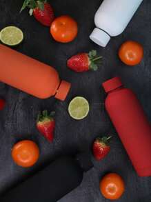 1pc Plain Matte Finish Stainless Steel Double Layer Vacuum Insulated Tumbler, Provides Healthier Hydration Experience To Enjoy Milk, Coffee During Leisure Time, Used For Car, Daily Life, Travel And Gift, Cold & Hot Drinks, Can Purchase Tumbler Sleeve Separately Back To School