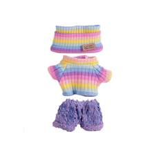 6.69 pollici Vestiti di bambola, compatibili con , include 3 outfit - cappello secchio alla moda, maglione e set di pantaloni o gonna, adatto per bambole di 6.69 pollici, accessori carini per bambole per giochi e esposizione (scarpe e bambola non incluse)