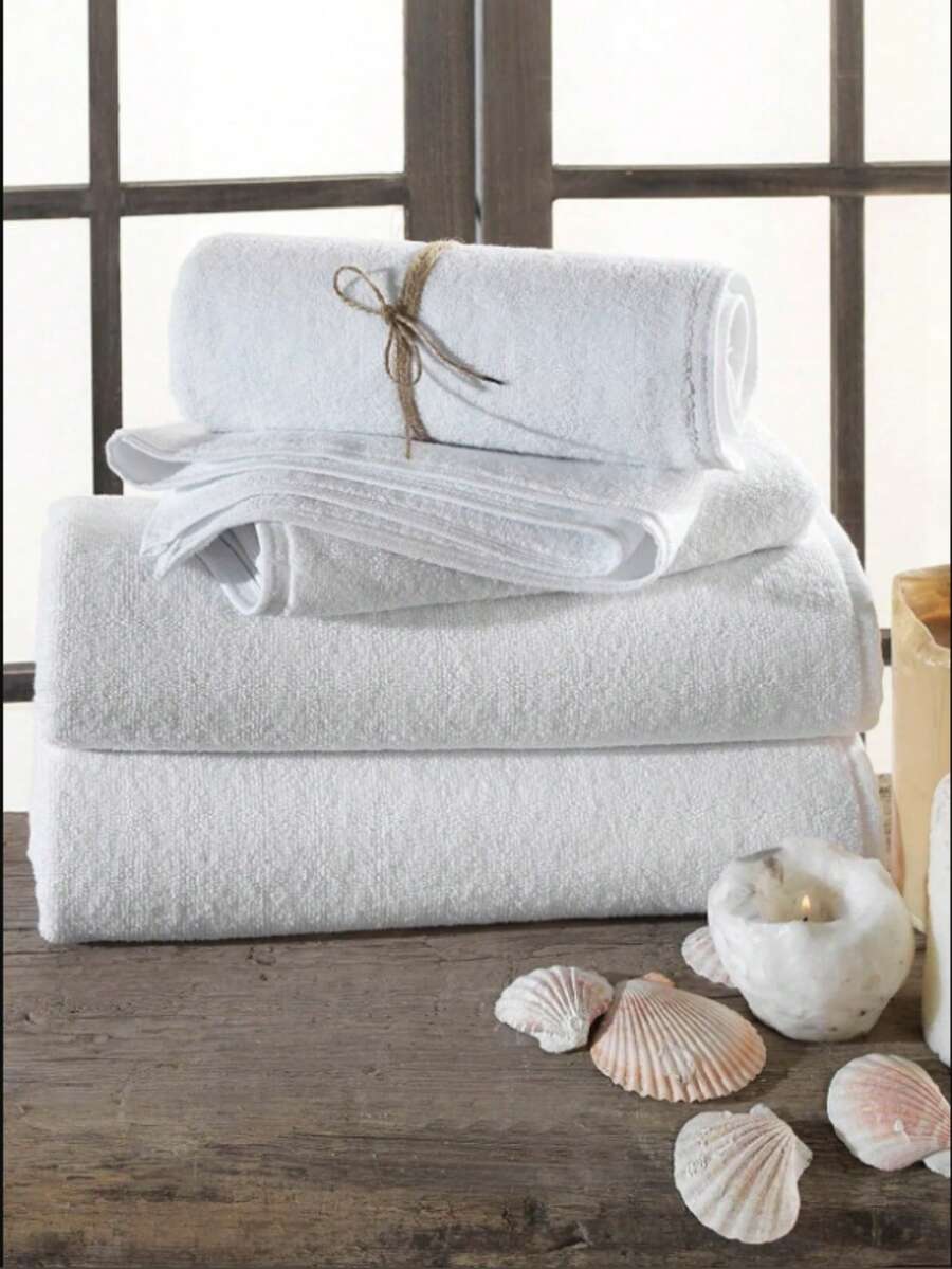 Hotel-Style Cotton Towel – 1 Piece Hand, Face & Hair Towel, 50x90 Cm | Soft & Absorbent | Made In Turkey