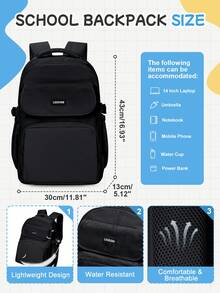 43*13*30cm Cute Children's Backpack, Suitable For Teenage Girls, Elementary, Middle, High School, College Students, Large University Travel Backpack, Girls' Daily Travel Backpack, Fits 15.6 Inch Laptop, Random Old Or New Version - Multicolor - View 4