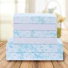 Aria Tie-Dye 4-Piece Sheet Set, 1500 Premium Hotel Quality Microfiber, Spiral Tie-Dye, Soft, Fade And Wrinkle Resistant, Fitted Sheet With Smart Pockets, 4PC Tie-Dye Twin, Aqua - 淡黃色 - 查看 2