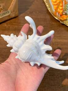 1个夏季贝壳造型发爪夹，大号，女士沙滩必备配饰，发爪发饰，海洋沙滩装饰，优雅百搭头饰，适合度假和日常佩戴，优雅发夹，度假必备 - 彩色 - 查看 11