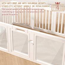 UBRAVOO UBRAVOO Przezroczysty akrylowy kojec, montaż bez użycia narzędzi, panoramiczny ekran prywatności dla niemowląt i małych dzieci, centrum aktywności wewnątrz/na zewnątrz