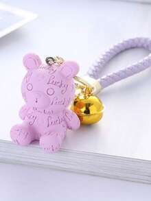 1pc Cute Animal Shaped Resin Letter Sitting Bear Bag Charm Backpack Decor - Multicolor - View 11