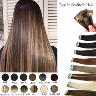 20 片装接发片 合成发质 24 英寸 35 克/包 直发片