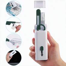 1pc 7-In-1 Wireless Earbuds Cleaning Kit: Earbuds Cleaning Pen, Keyboard Cleaner, Earbuds Cleaning Brush, Laptop Screen, Keyboard & Headphone Cleaning Set, Multi-Function Cleaning Tool, Keycap Puller, Random Color
