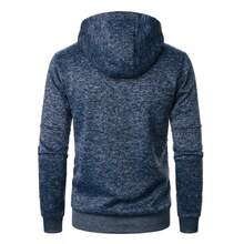 Sudadera deportiva con capucha y diseño Slim Fit para hombre - Negro - Ver 3