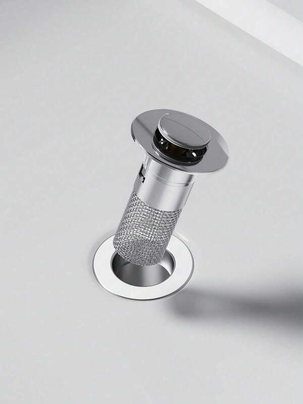 1 pezzo Filtro per lavandino, cattura capelli, in acciaio inossidabile con nucleo in ABS elastico, filtro per lavandino