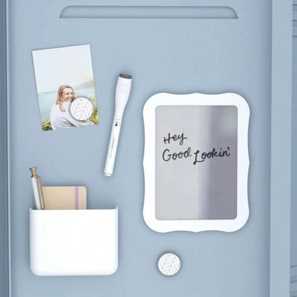 U Brands 5ct Magnetic Locker Accessory Kit White