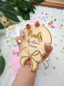 Personalized Custom Bow Manicurist Salon Ads, Manicure Props, Business Logos, Business Logos, Manicurist Gifts, Manicures, Social Media Pictures, Manicure Props,Multi-Functional,Ornamental,Letter,Solid Color,Exquisite,Stylish,Vintage,Modern,Colorful,Leisure,Basics,Casual,Soft,Unique,Customized,Personalized,Custom,Ideal Gifts For Her,Girlfriend,Her,Boyfriend,Friends