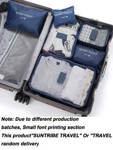 6/1 件旅行收纳袋、化妆包、PVC 盥洗包、便携式行李袋、多功能盥洗包、化妆包、化妆包、手提包、衣物收纳袋、盥洗包、护肤品收纳袋适用于口红、化妆刷、眼线笔、眼影、镜子、唇彩、护肤品、牙刷、牙刷杯、肥皂、洗发水、梳子、手表、手机、项链、珠宝、电子产品