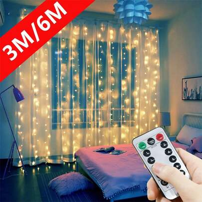 8 Lighting Modes USB Powered Fairy String Lights With Remote Control, LED Lights Suitable For Christmas, Halloween, Birthday, Bedroom, Indoor, Wedding And Holiday Party Decoration