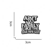 1pc There Is No Family Lapel Pin Like Me. Family Reunion Quotes: Love For Family, Gift Brooch For School And Graduation Seasons, Used For Backpacks, Fashion Accessories, Clothing Decoration, Unique Gifts Backpack For School