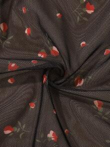 5pcs/Pack Plus Size Women Floral Print Bow Decor Comfortable Breathable Fabric Hipster Panties - Multicolor - View 8