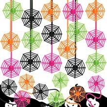 1/10/20 PCS Halloween Cobweb Sticky Hands Toys, Stretchy Goodie Bag Stuffers Toys For Halloween Party Favor Supplies, Spider Web Sticky For Adults And Teens Classroom Prizes