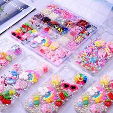 3980 Pcs Junk Case Charms Kit For Phone Case,Slime Craft,Cute Nail Art Charms - A1#樣式 1 - 查看 5