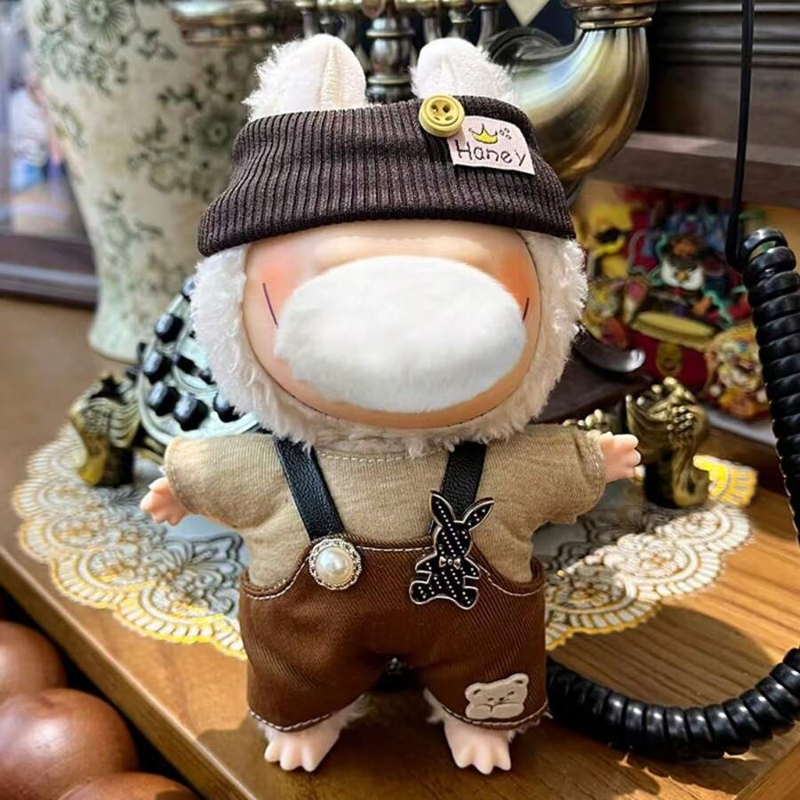 HAMKU Puppenkleidung Für 17cm Labubu Figuren - Kapibara Design, Plüschtier Outfit