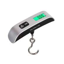 110lb/50kg Portable Scale Digital LCD Display Electronic Luggage Hanging Suitcase Travel Weighs Baggage Bag Weight Balance Tool