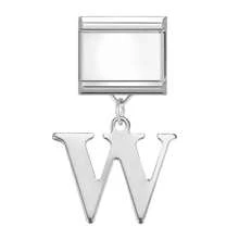 1 Stück Buchstaben Elemente DIY kreatives Accessoire Schmuck, modisches Anhänger Design personalisierbar DIY Armband Halskette Ring Fußkettchen, vielseitig, filigran, süß, modulares Armband
