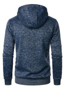 Sudadera deportiva con capucha y diseño Slim Fit para hombre - Café integral - Ver 3