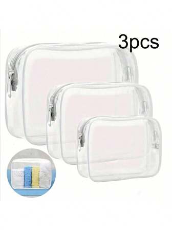 Clear Bogg Beach Bag Accessories, Plastic Zipper Insert Bag For Beach Bag, Travel Makeup Toiletry Grocery Organizer, Cosmetic Divider Storage Inner Pouch Waterproof