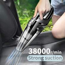 Mini aspirateur de voiture portable sans fil, petit aspirateur à main pour un nettoyage rapide, aspirateur à main sans fil rechargeable pour le nettoyage de la maison, du bureau et de la voiture, accessoires de voiture