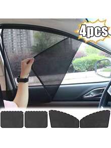 Set de 4 parasoles para ventanas de coche, cortinas para ventana delantera/trasera con protección UV y bloqueador de luz solar magnético, accesorios de sombra de privacidad interior para automóviles que reducen el brillo en la mayoría de los coches - Unitalla - Ver 11